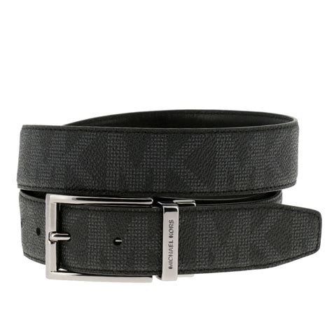 michael kors black leather belt|michael kors belts men.